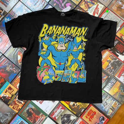 Banana Man Retro Graphic Vintage Black T-Shirt