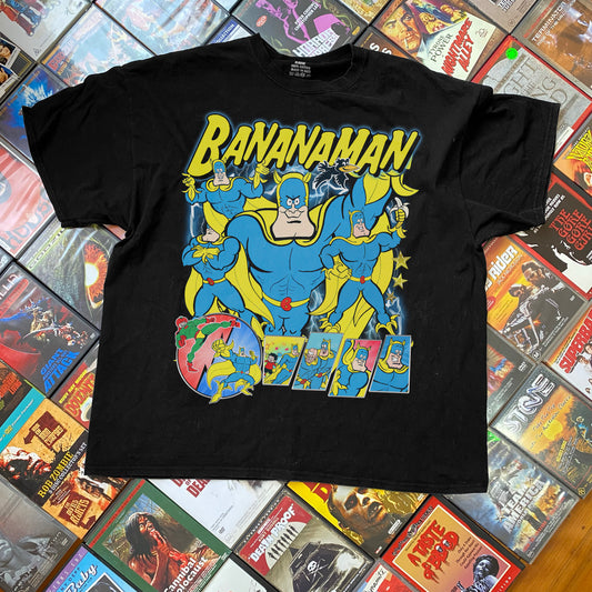Banana Man Retro Graphic Vintage Black T-Shirt
