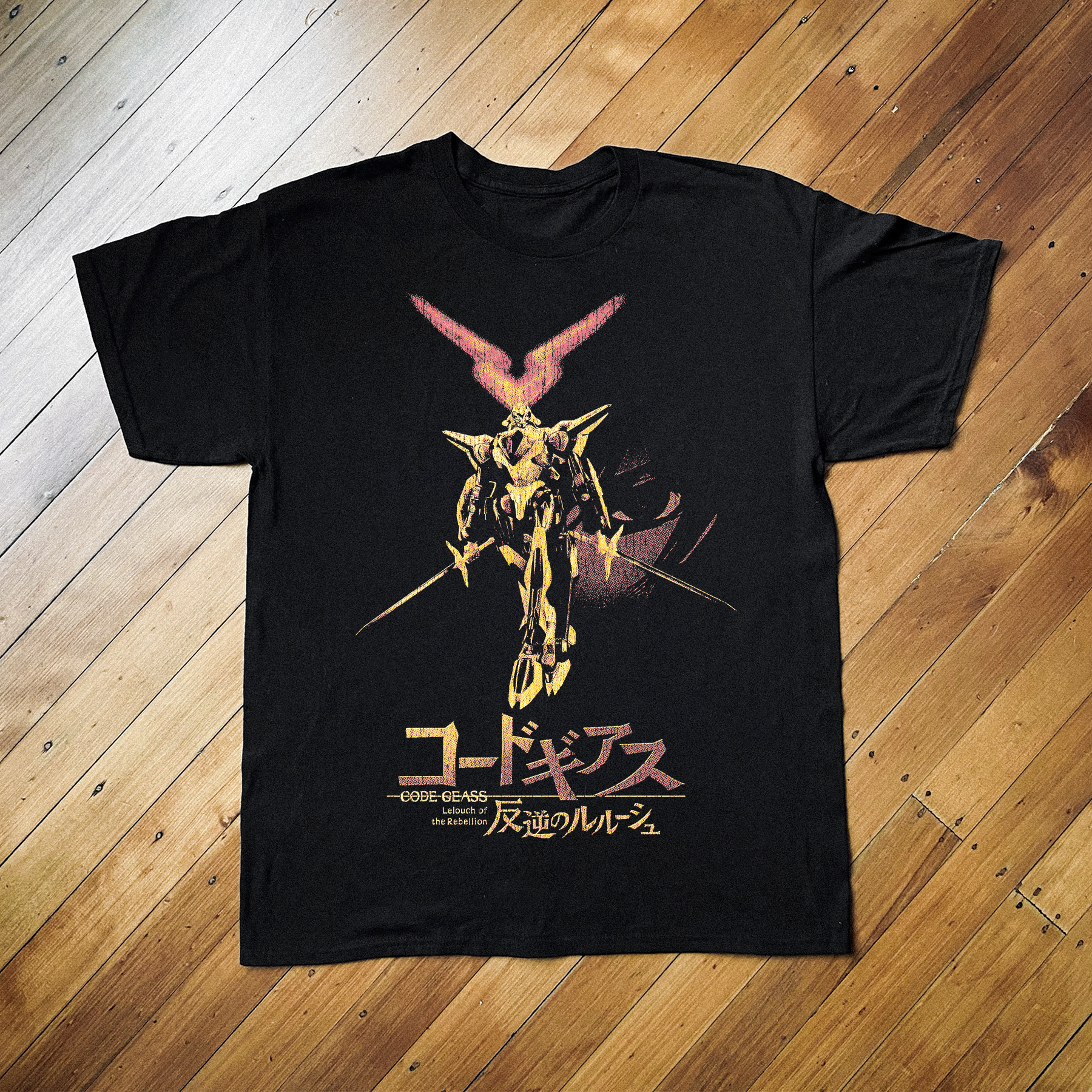 '06 CODE GEASS ANIME BLACK T-SHIRT