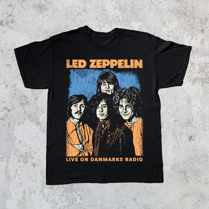 ZEP BLACK VINTAGE T-SHIRT