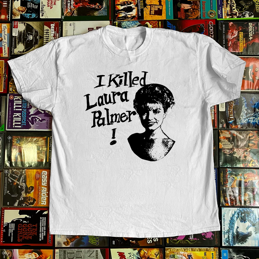 Twin Peaks I Killed Laura Palmer White Tee
