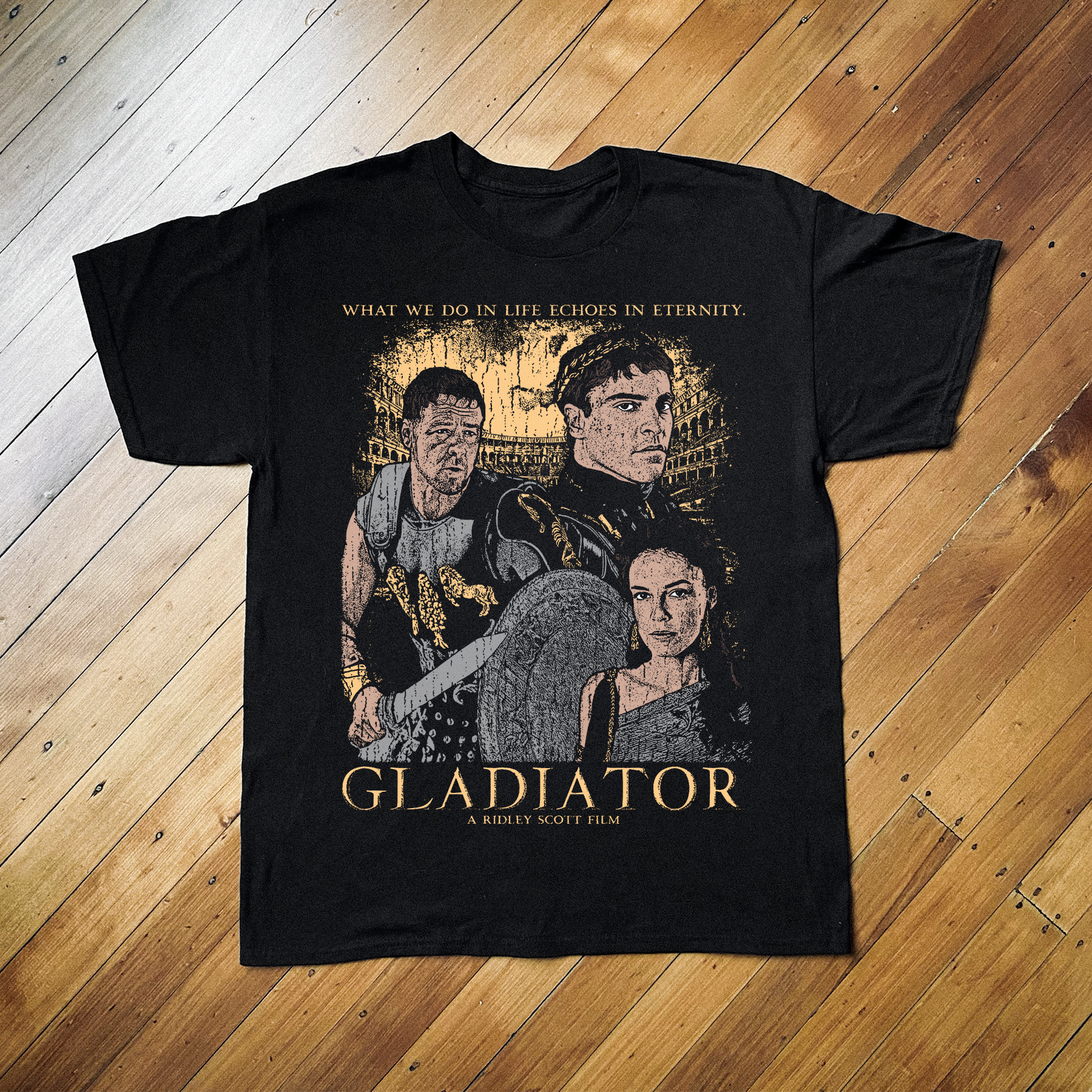GLADIATOR BLACK T-SHIRT