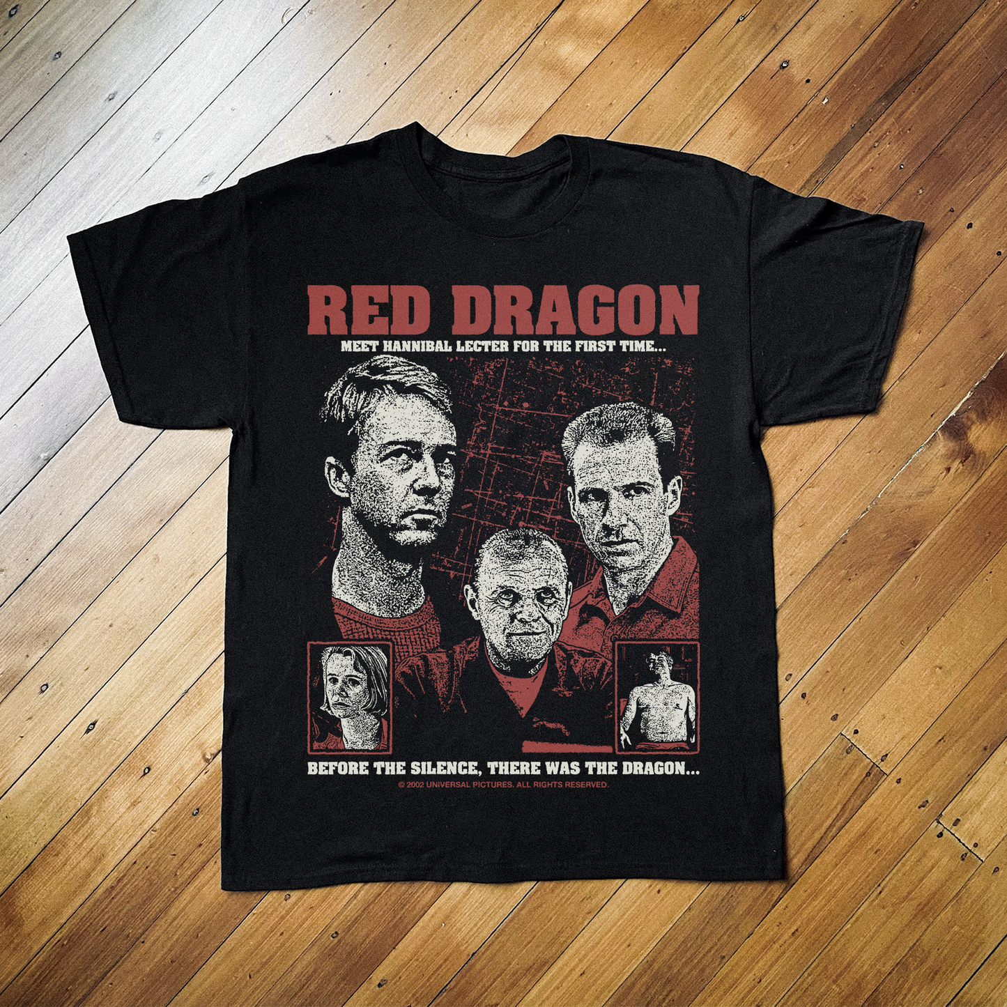 RED DRAGON BLACK T-SHIRT