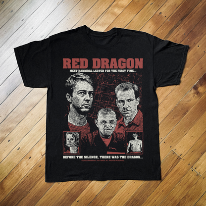 RED DRAGON BLACK T-SHIRT