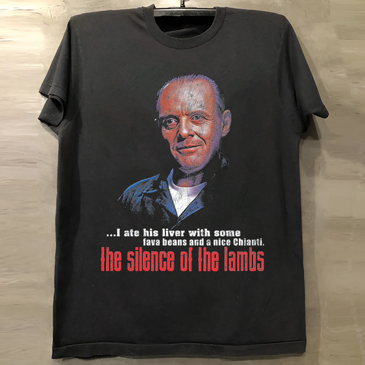 SILENCE OF THE LAMBS VINTAGE BLACK T-SHIRT