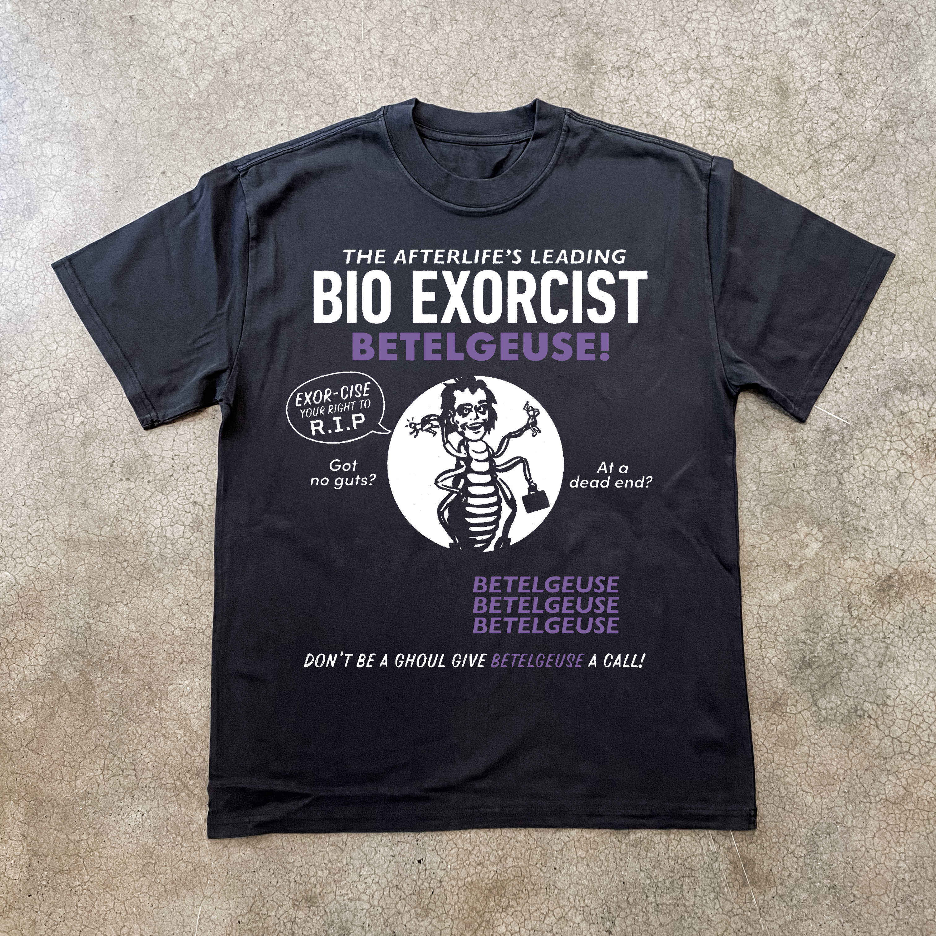 BEETLEJUICE PROMO BLACK T-SHIRT