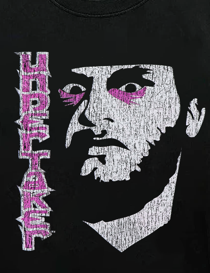 Super Rare '92 Undertaker Promo Vintage Black T-Shirt