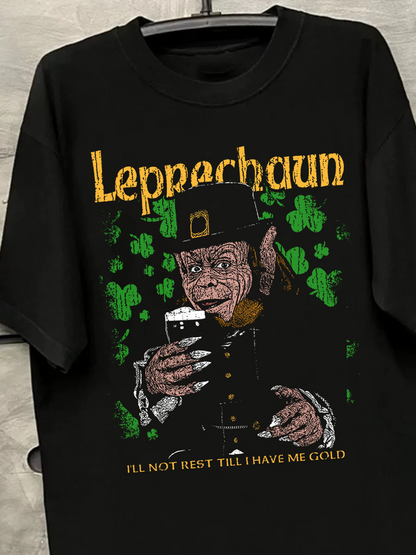 LEPRECHAUN VINTAGE BLACK T-SHIRT