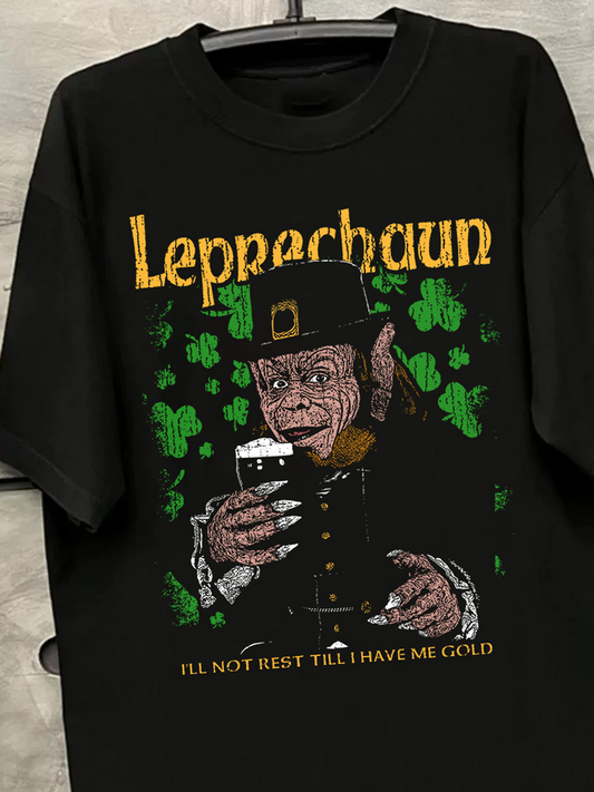 LEPRECHAUN VINTAGE BLACK T-SHIRT