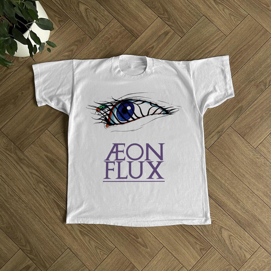 RETRO 'AEON FLUX' 1991 PROMO T-SHIRT WHITE
