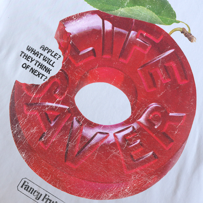 APPLE LIFE SAVER WHITE T-SHIRT