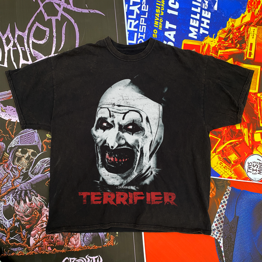 'TERRIFIER' 2016 WASHED BLACK T-SHIRT