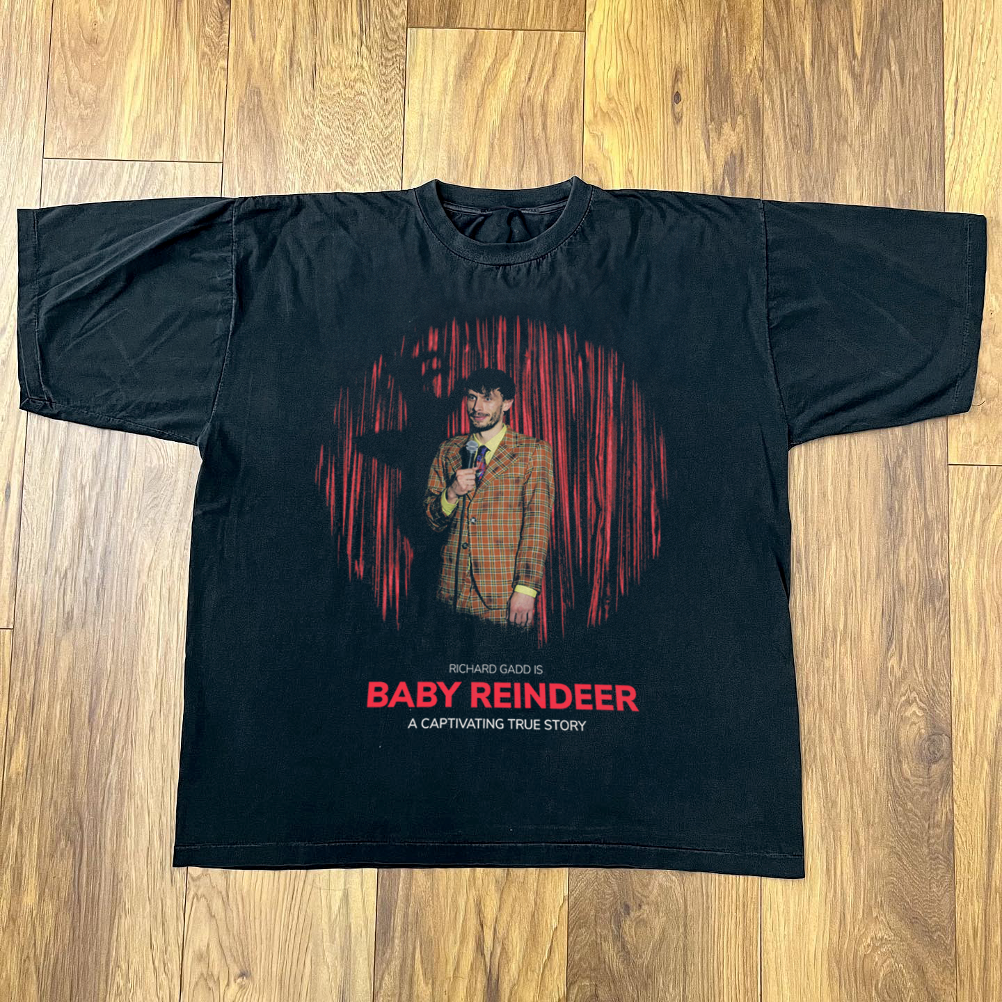 BABY REINDEER SEASON 1 '24 MERCH BLACK T-SHIRT