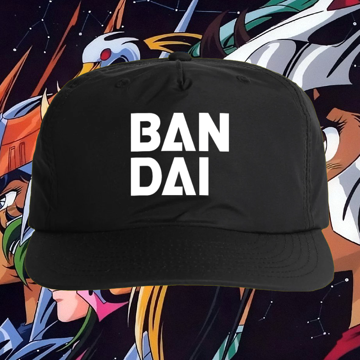 BAN DAI BLACK NYLON SNAPBACK