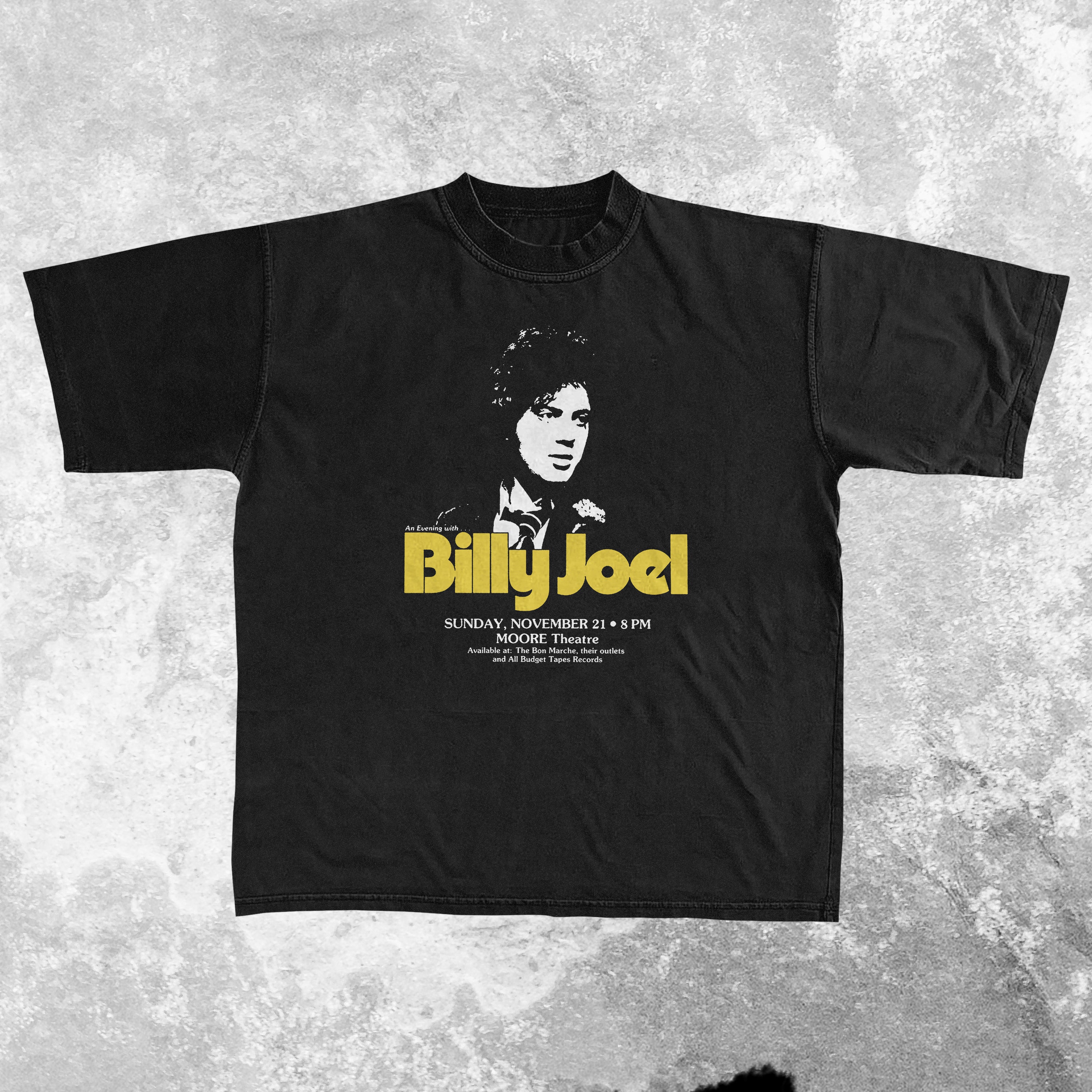 BILLY J0EL BLACK PROMO T-SHIRT