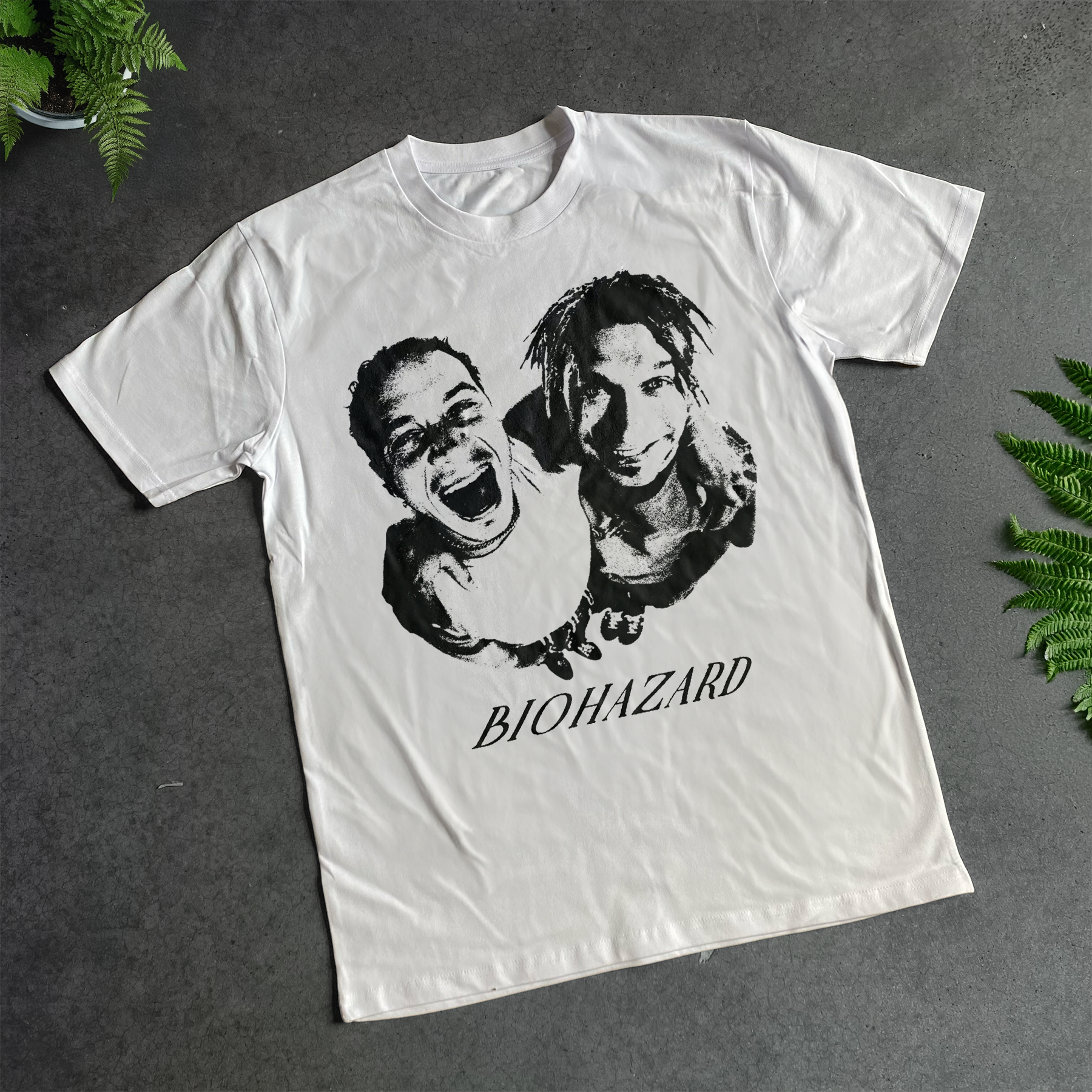 1997 'BIOHAZARD' BIODOME PROMO WHITE T-SHIRT
