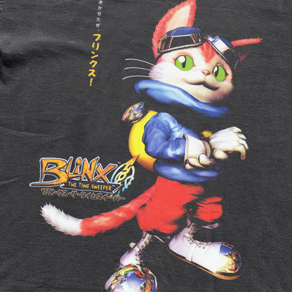 2000s XBOX 'BLINX: THE TIME SWEEPER' WASHED BLACK T-SHIRT