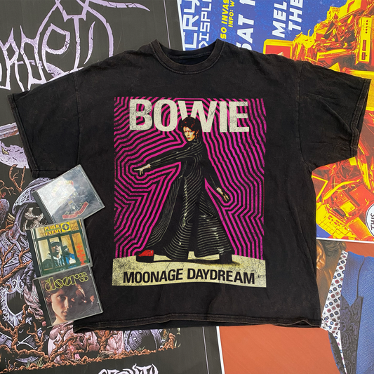 BOWIE 'MOONAGE DAYDREAM' BLACK T-SHIRT