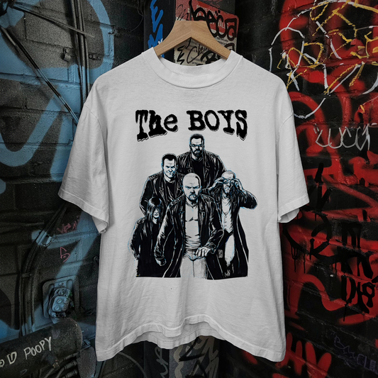 'THE BOYS ASSEMBLE' WHITE T-SHIRT