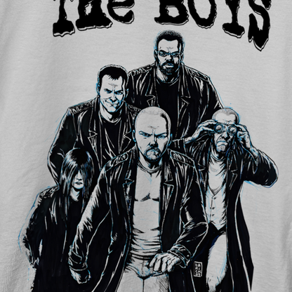 'THE BOYS ASSEMBLE' WHITE T-SHIRT
