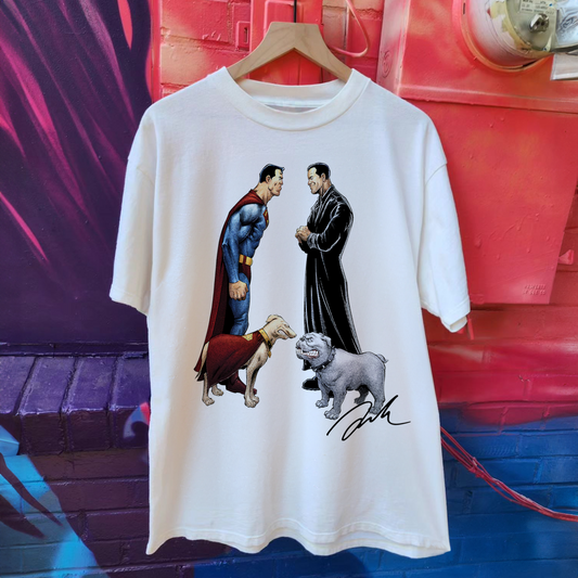 THE BOYS 'BUTCHER VS SUPES' WHITE T-SHIRT