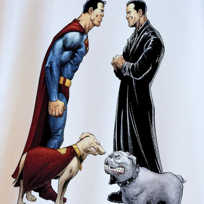 THE BOYS 'BUTCHER VS SUPES' WHITE T-SHIRT