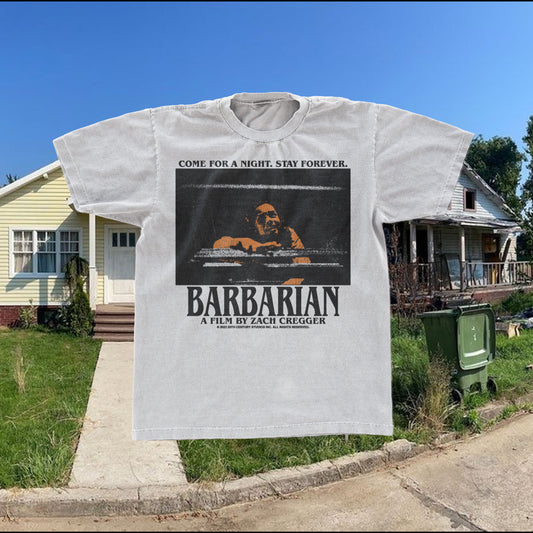 RETRO 'BARBAR1AN' PROMO T-SHIRT WHITE