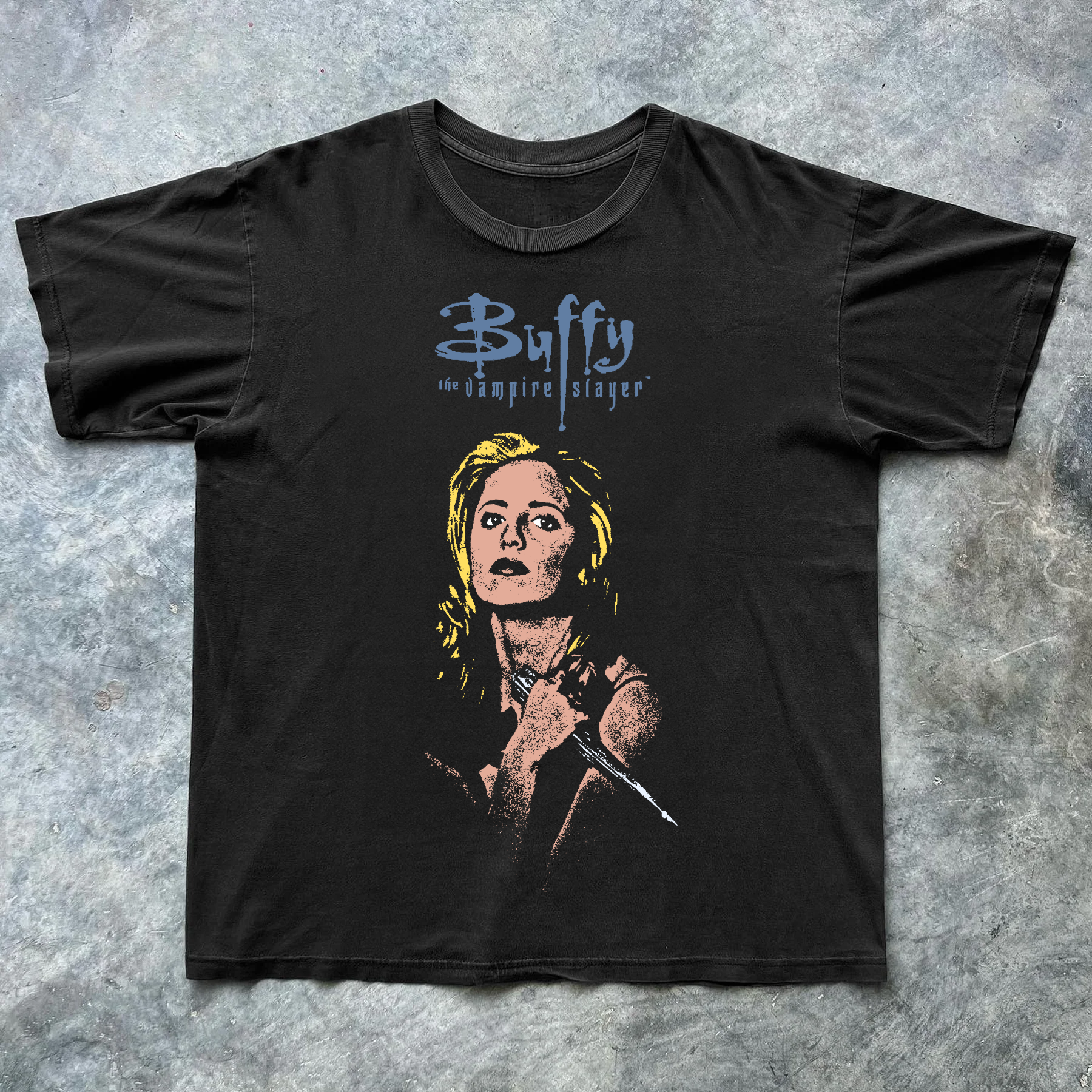 BULLY 'VAMPIRE SLAYER' PROMO BLACK T-SHIRT