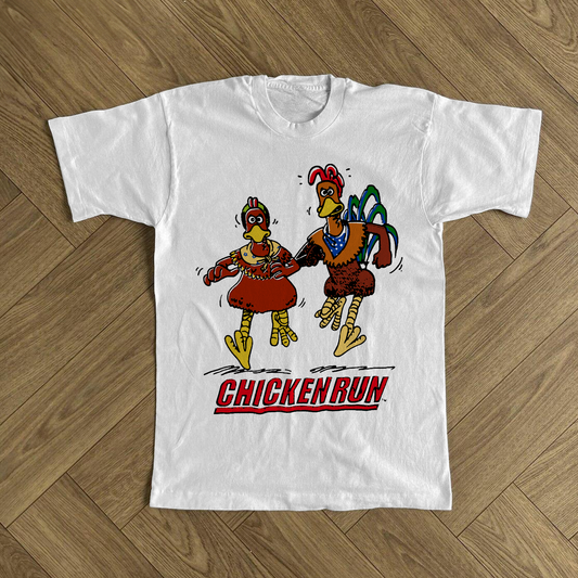2000 'CHICKEN RUN' PROMO WHITE T-SHIRT