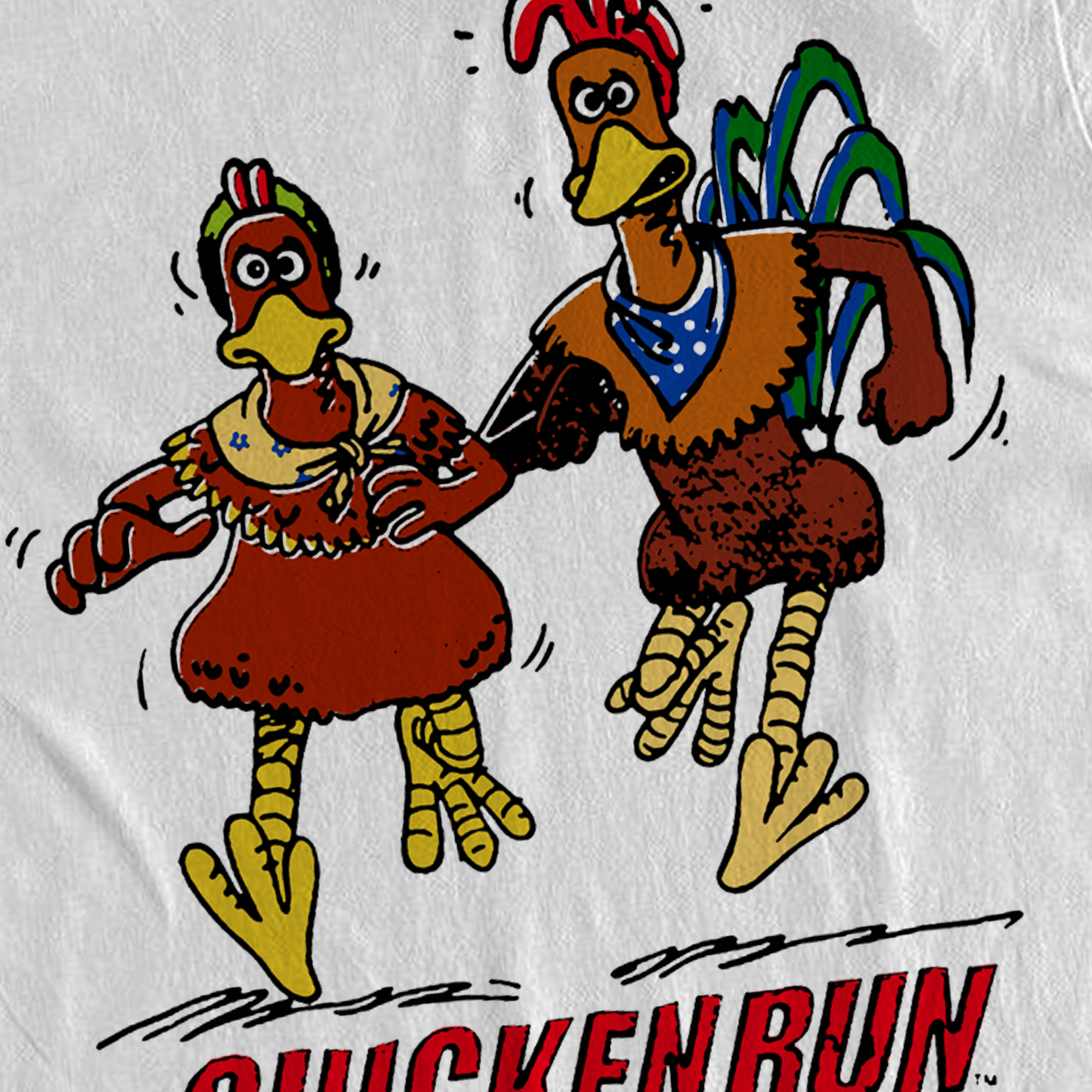 2000 'CHICKEN RUN' PROMO WHITE T-SHIRT