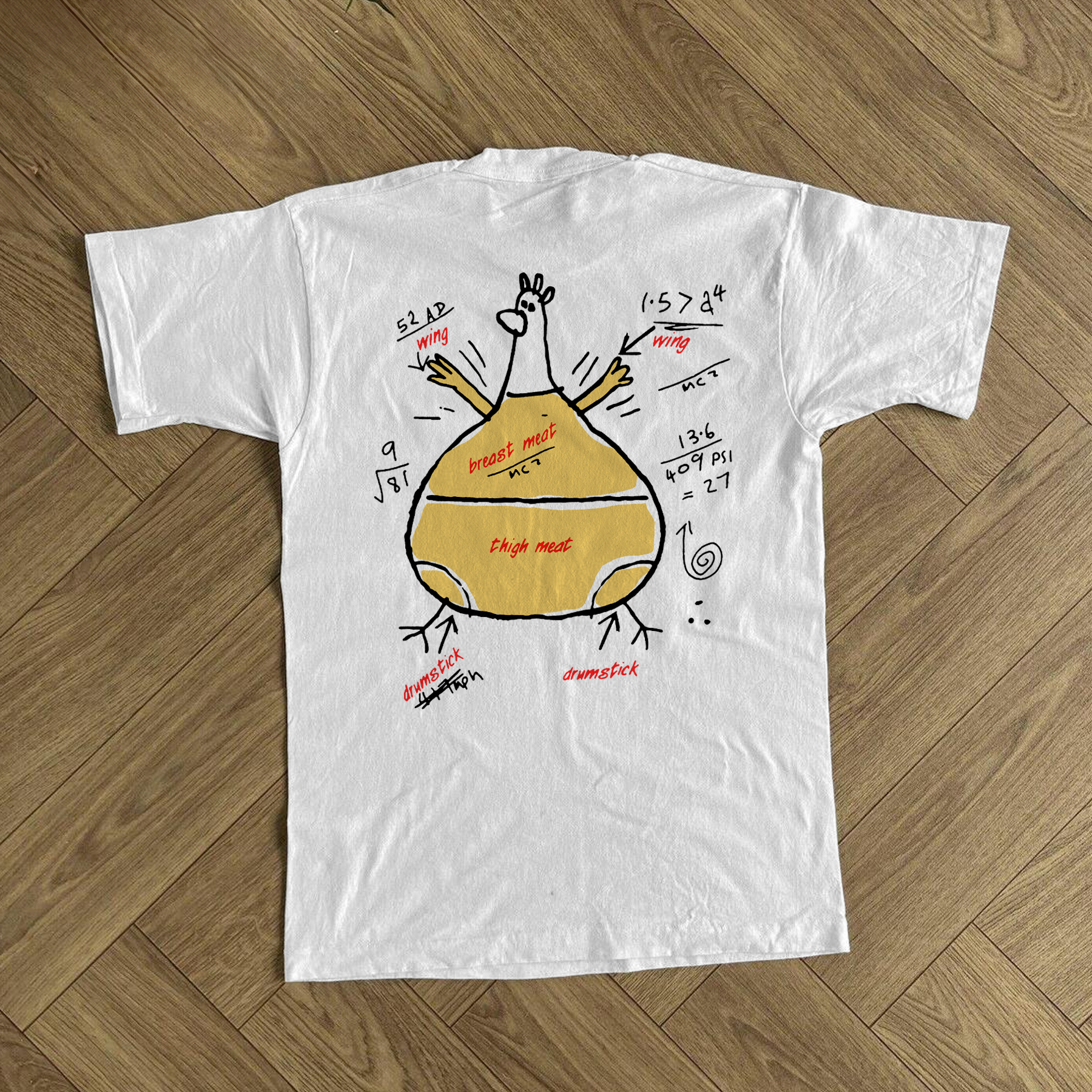 2000 'CHICKEN RUN' PROMO WHITE T-SHIRT