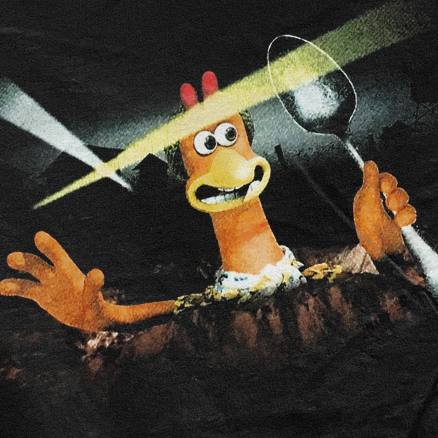 2000 PROMO 'CHICKEN RUN' TUNNEL BLACK T-SHIRT