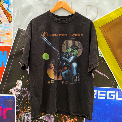 VINTAGE 2003 'COUNTERSTRIKE 1.6' BLACK T-SHIRT