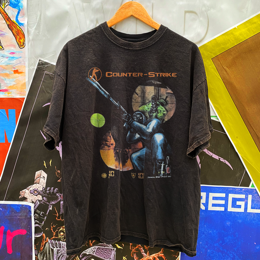 VINTAGE 2003 'COUNTERSTRIKE 1.6' BLACK T-SHIRT