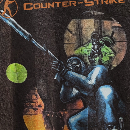 VINTAGE 2003 'COUNTERSTRIKE 1.6' BLACK T-SHIRT