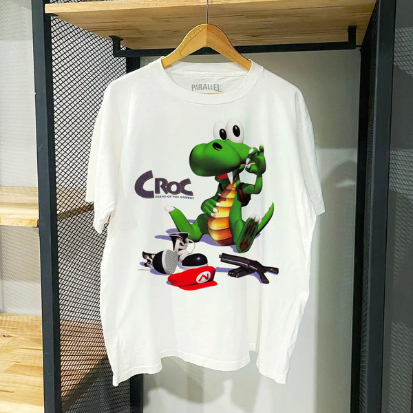 90S 'Croc' Promo T-Shirt White – Parallel