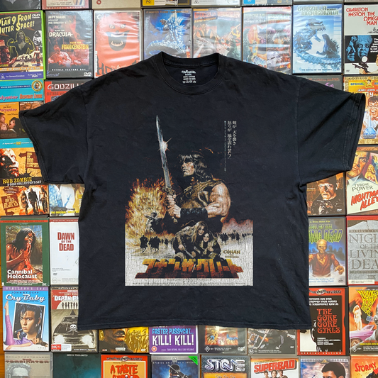 CONAN THE BARBARIAN JAPANESE PROMO BLACK T-SHIRT