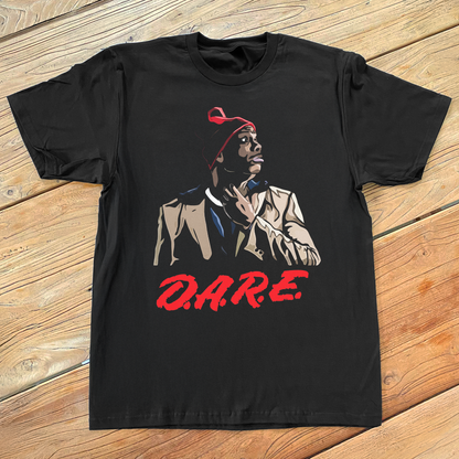 'D.A.R.E BIGGUMS' BLACK T-SHIRT