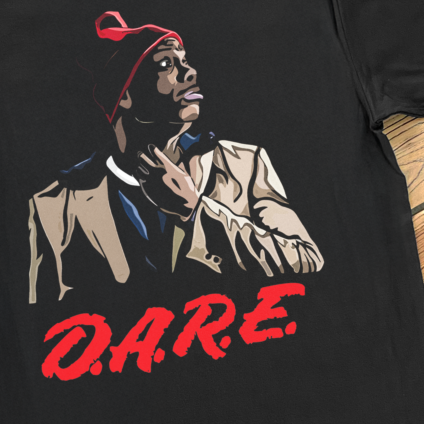 'D.A.R.E BIGGUMS' BLACK T-SHIRT