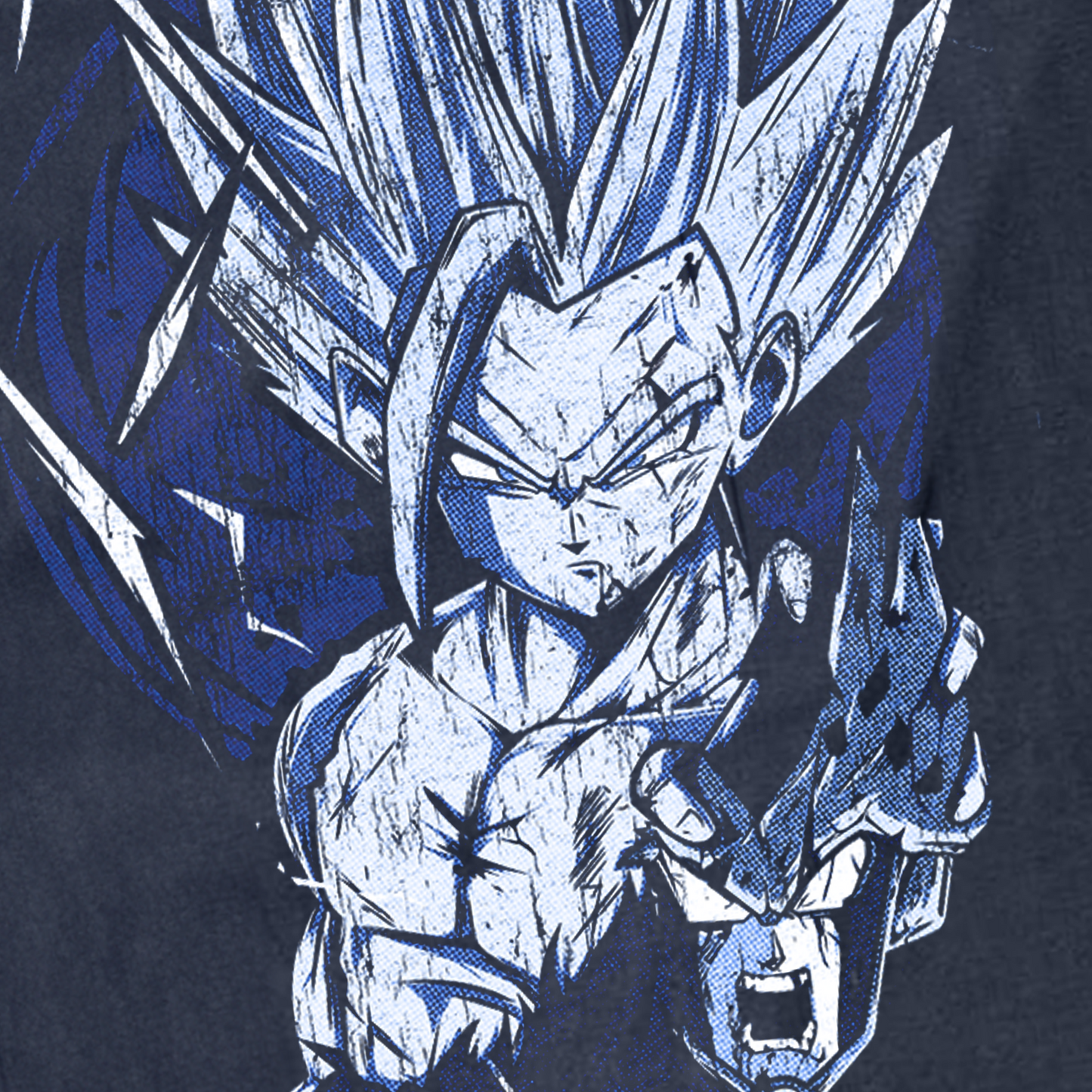 VINTAGE 00s DRAGON BALL-Z 'GOHAN SUPER SAYAIN 2' BLACK T-SHIRT
