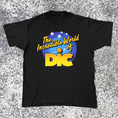 RETRO 90s 'DIC' PROMO BLACK T-SHIRT