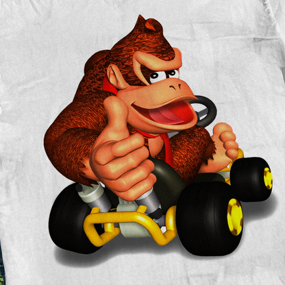 DONKEY KONG 'RACING KART' WHITE T-SHIRT