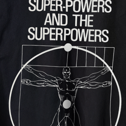 DR. MANHATTAN 'VITRUVIAN MAN' BLACK T-SHIRT