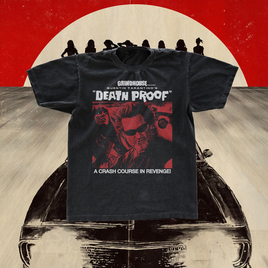 CRASH C0URSE D.E.A.T.H. PR00F BLACK PROMO T-SHIRT