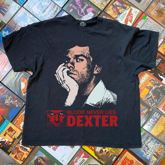 DEXTER PROMO WASHED BLACK T-SHIRT
