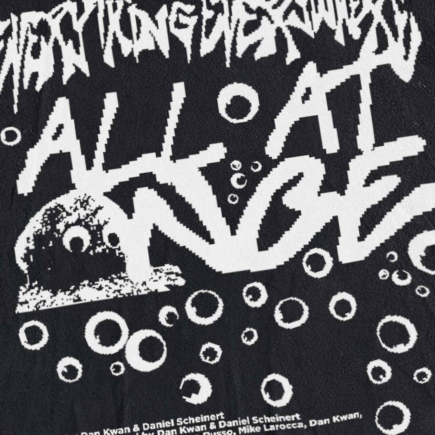 'EVERYTHING, EVERYWHERE ALL AT ONCE' BLACK PIXEL T-SHIRT