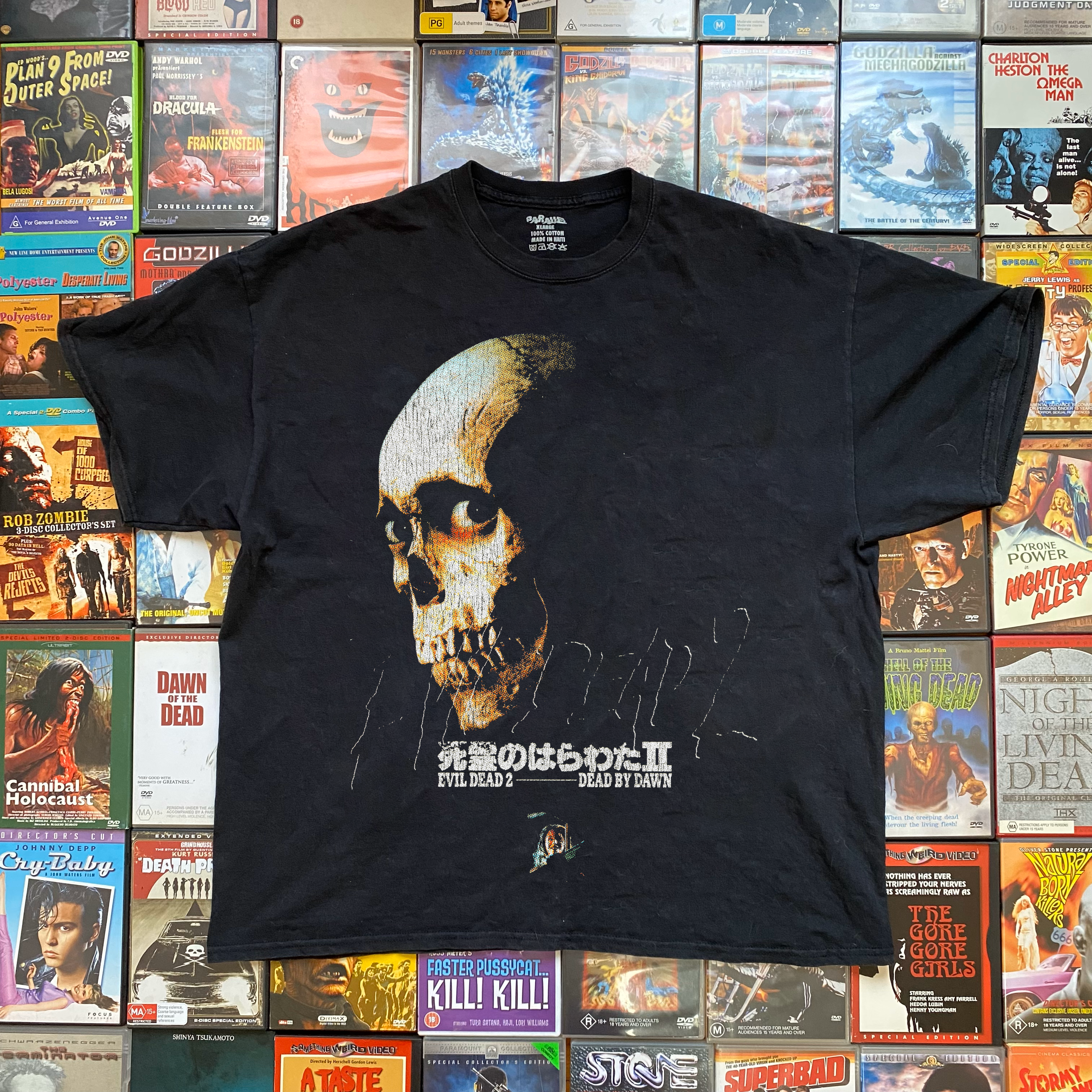EVIL DEAD 2 JAPANESE PROMO BLACK T-SHIRT