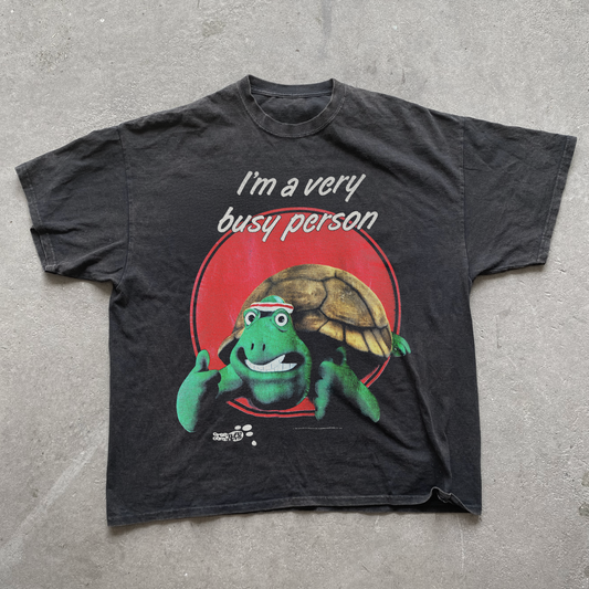 VINTAGE 1991 'FRANK THE TORTOISE' BLACK T-SHIRT