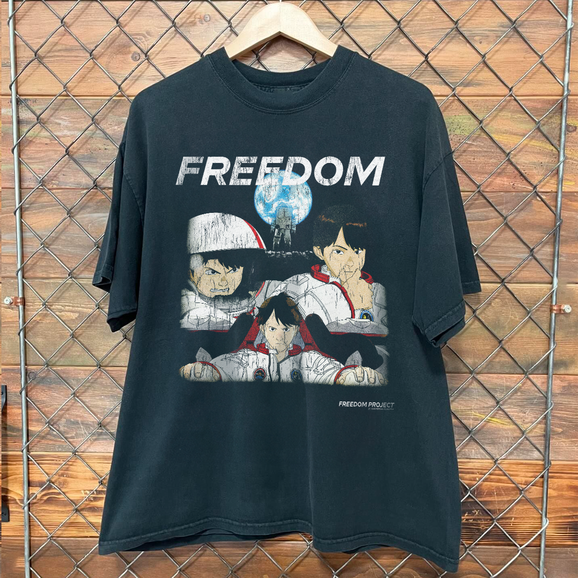 ST MICHAEL FREEDOM PROJECT RARE BLACK T-SHIRT