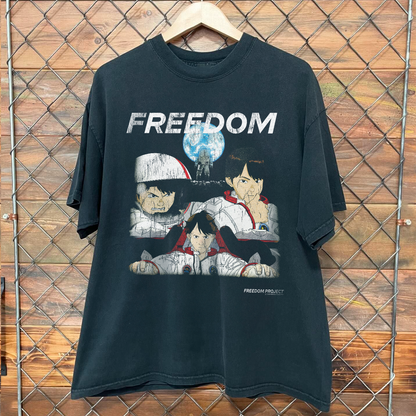 ST MICHAEL FREEDOM PROJECT RARE BLACK T-SHIRT